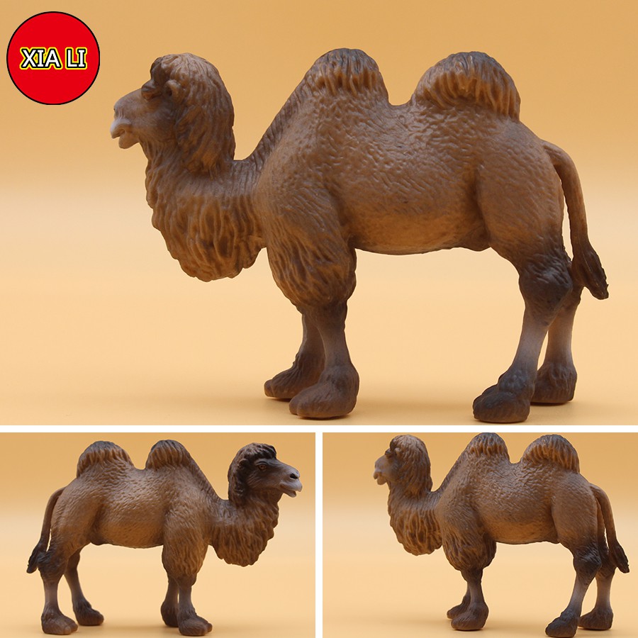 【Spot】Solid DIY Simulation Wild Animal PVC Desert Camel Model Action Figure Collection Miniature Cognition Educational Toy for children Gift