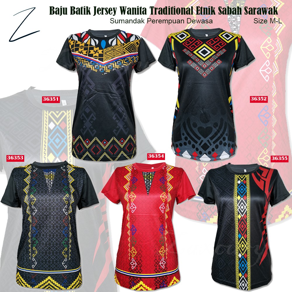 (Small Cutting) Ready Stock!! Baju Batik Jersey Wanita Traditional ...