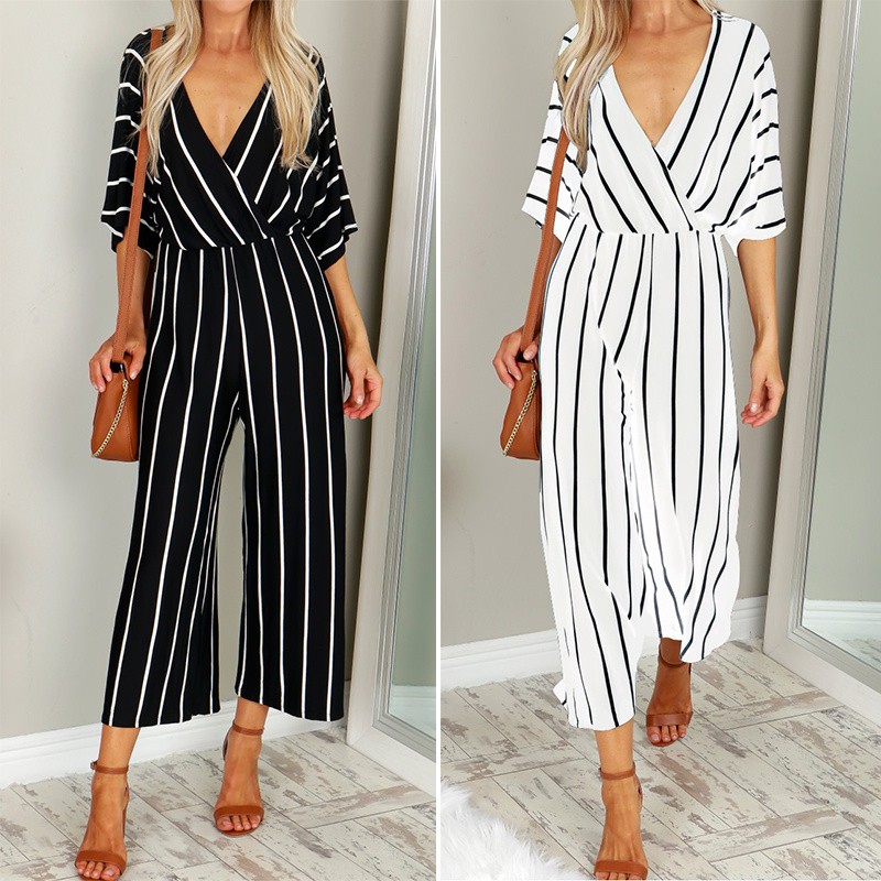 jumpsuit with v neck