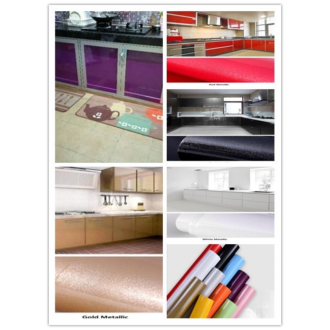 1 ROLL 60cm x 5m *KLANG STOCK*Waterproof Kitchen Cabinet Furniture Self Adhesive Vinyl WallPaper sticker Films