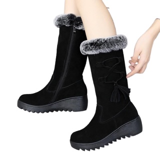 Dacawin Fashion Noble Women High Heel Half Short Ankle Boots Winter Warm Heels Boot Cotton Shoes Brown Ladies Shoes_01 