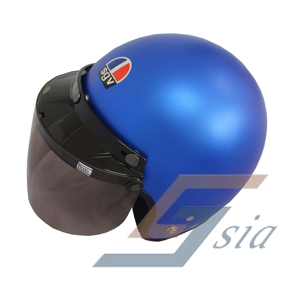 SGV Matt Helmet (Matt Blue) + BOGO Visor (Tinted) Shopee Malaysia