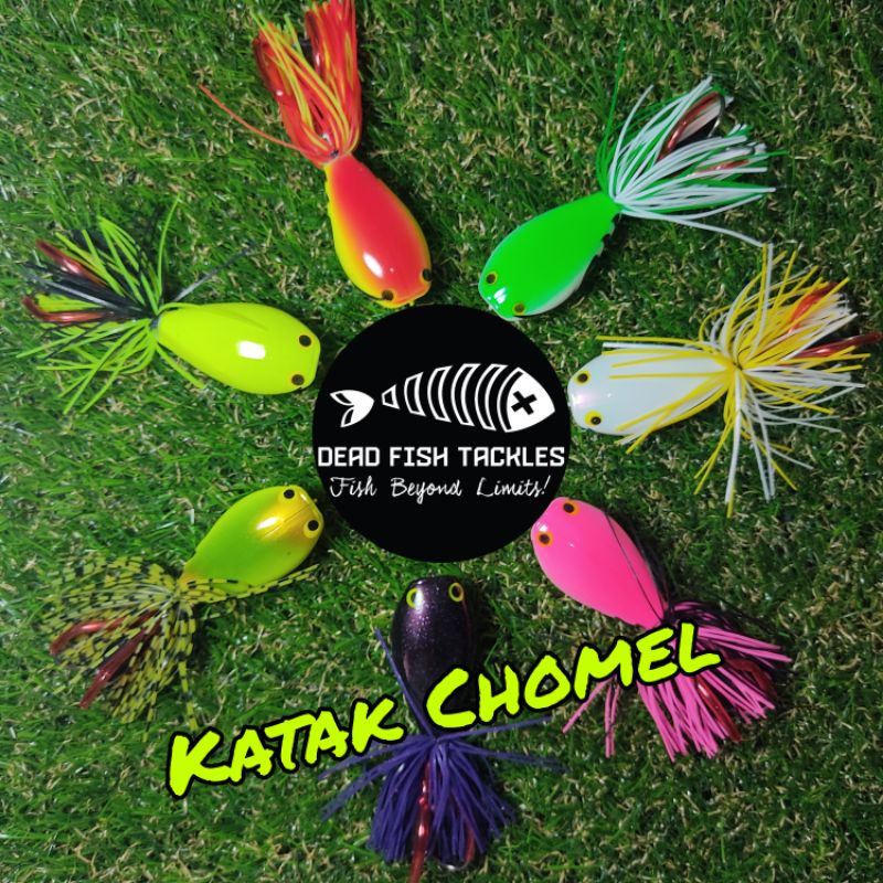 Deadfishtackles Katak Chomel Jump Frog Thai jump frog lure hard ABS frog lure haruan katak plastic toman umpan katak