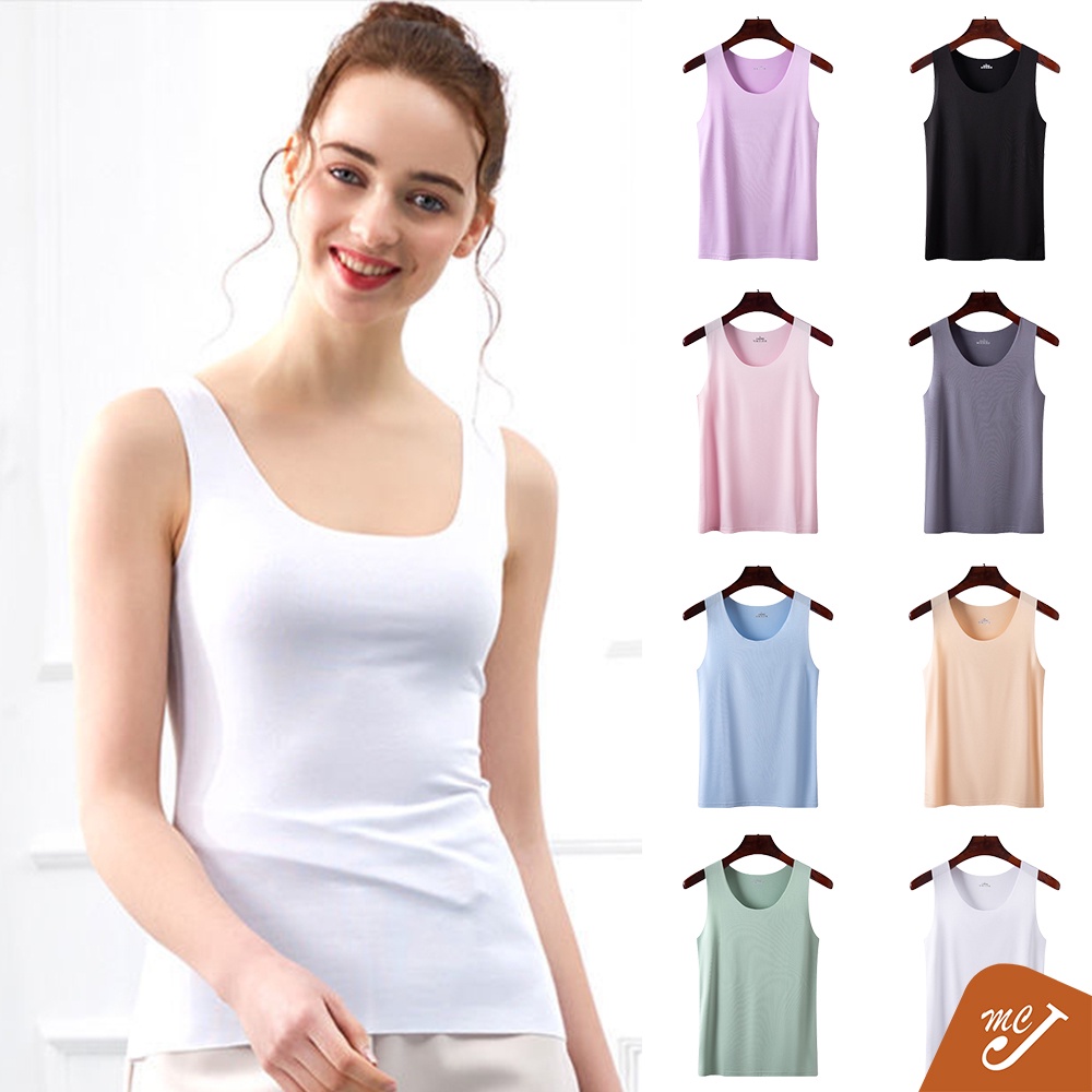 McJoden - SACHI Women Singlet Camisole Inner Tank Shirt Casual Plain Top Plus Size Undershirt Baju Perempuan