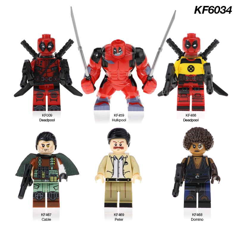 Deadpool 2 Marvel Universe Lego Moc Minifigure Gift For Kids Cable 