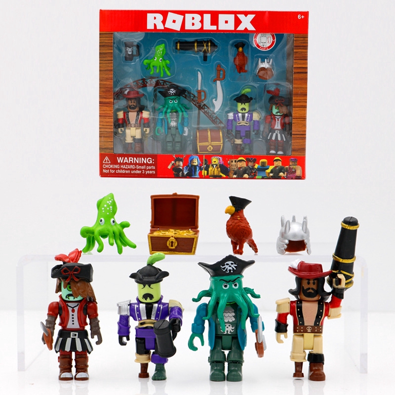 4pcs Roblox Pirate Showdown Action Figure Toy Building Blocks With Accessories Kids Gift Shopee Malaysia - action toy figures action toy figures roblox