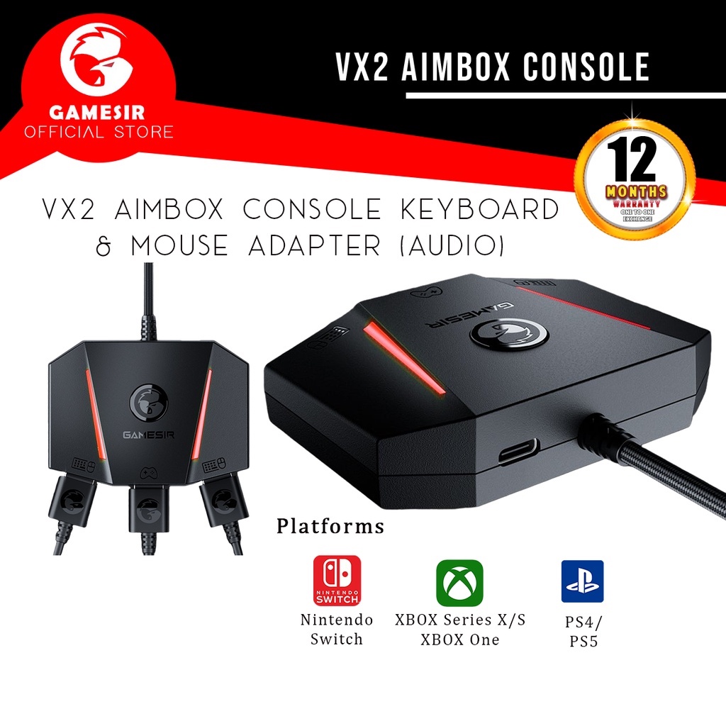 Gamesir Vx2 Aimbox Keyboard Mouse Controller Adapter Converter For Xbox Series X S One Playstation 4 Ps4 Ps5 Nintendo Shopee Malaysia