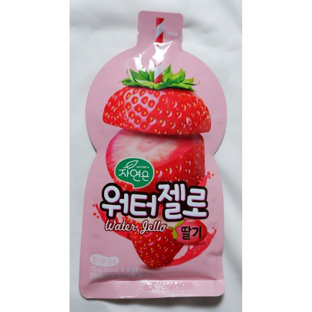 Water Jello Korean Original Strawberry Jelly Drink Shopee Malaysia