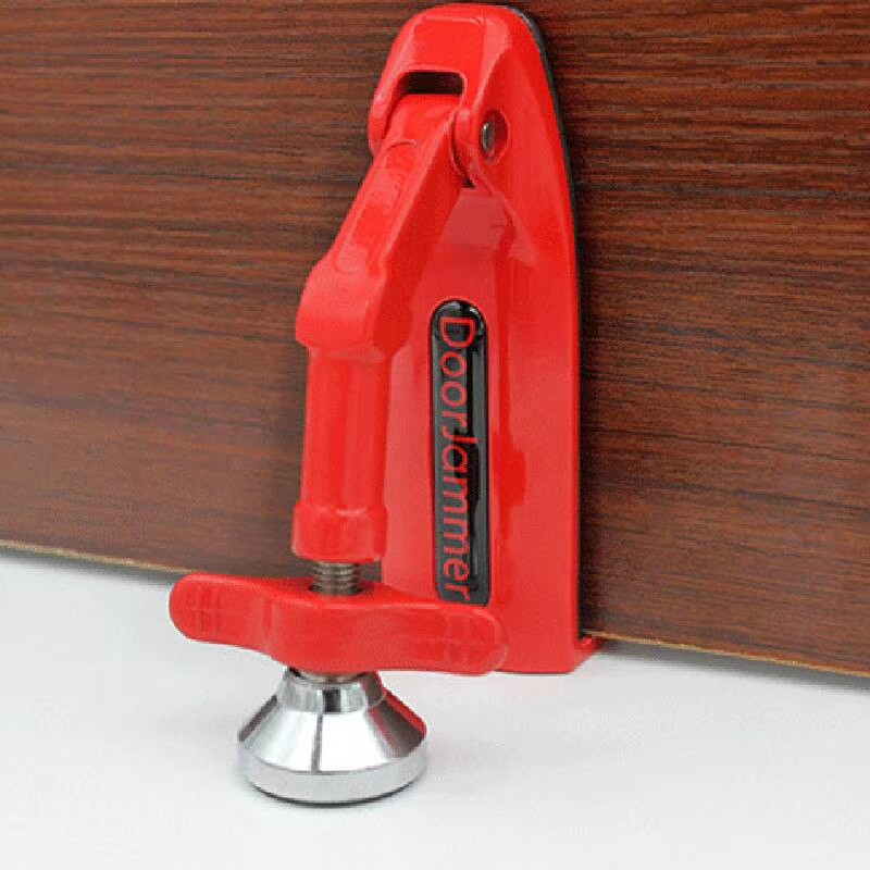 Portable Door Closer Security Door Lock Brace Door Jammer Resistance Lockdown