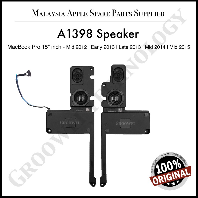 New Original Apple Macbook Pro Retina 15 Inch A1398 12 13 14 15 Speaker Shopee Malaysia