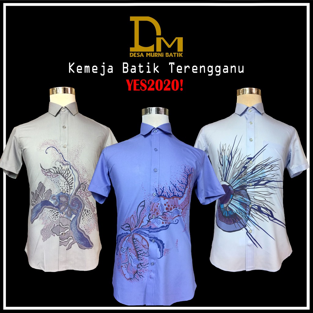 Buy KEMEJA LELAKI BATIK TERENGGANU by DESA MURNI BATIK- LENGAN 