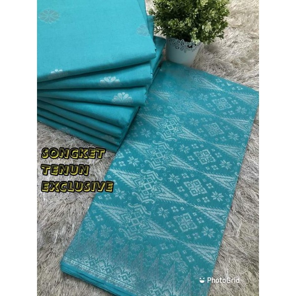 kain pasang songket bunga tabur /songket tenun asli