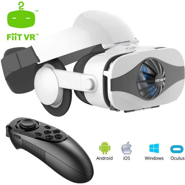 Fiit Helmet 3D VR Glasses Virtual Reality Headset For Smartphone Google 3D Box