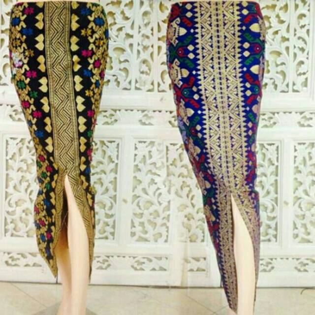 Rok Prada Bali Long Songket Cotton Rok Kondangan Rok Pesta Rok Graduation Rok Batik Modern Shopee Malaysia