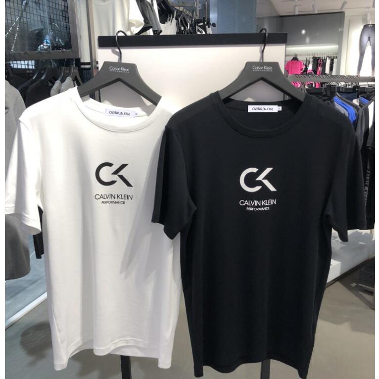 Fundament Haiku Bliv forvirret ORIGINAL Calvin Klein CK Cotton Futuristic Logo Print T Shirt Men Slim Fit  Baju Lelaki | Shopee Malaysia