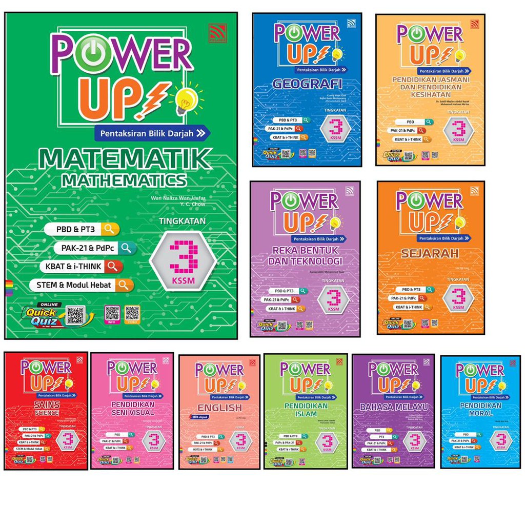 Mh Buku Latihan Power Up Pbd Tingkatan 3 Edisi 2021 11 Subjek Berbeza Shopee Malaysia