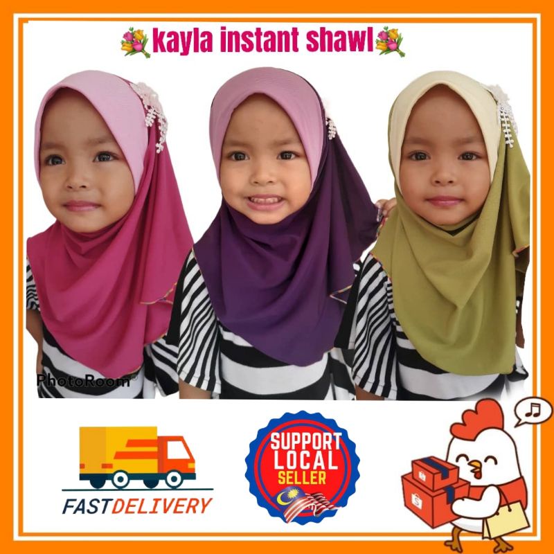 Buy Khayla Instant Shawl Kanak Kanak Comel Seetracker Malaysia