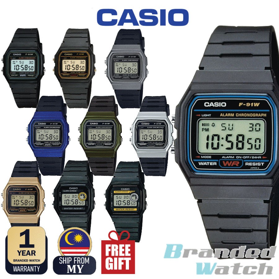 CASIO WATCH ORIGINAL F-91W-1D F-91WM-1B WATCH UNISEX WATCH VINTAGE ...