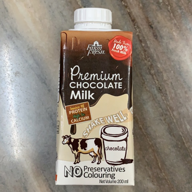 Farm Fresh Premium Chocolate Milk 200ml Shopee Malaysia