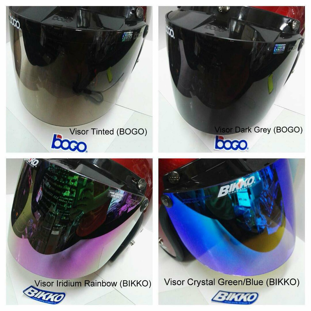 helmet sgv Helmet Visor BOGO & BIKKO (for SGV etc 3Button Helmet