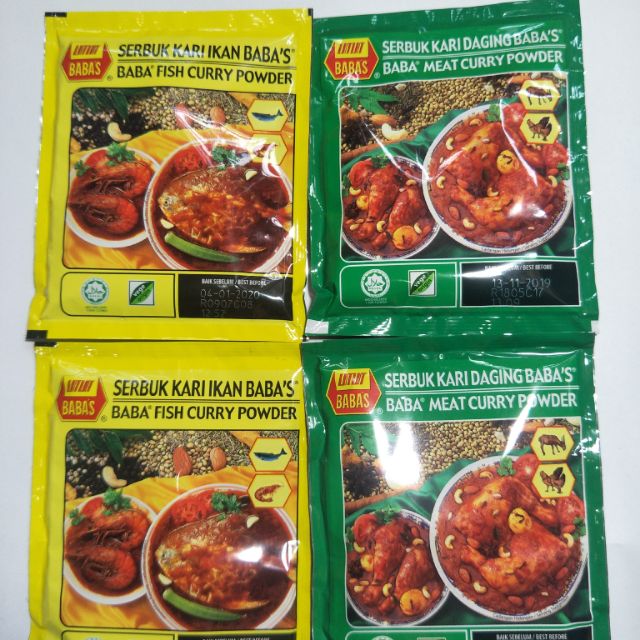 Serbuk Kari Babas Ikan u0026 Daging  Shopee Malaysia