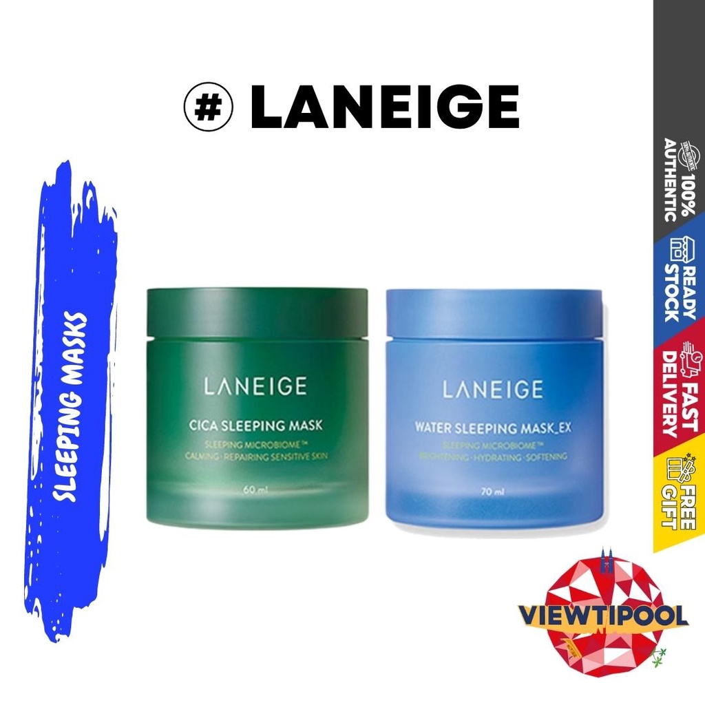Laneige Water Sleeping Mask EX 70ml / Cica Water Sleeping Mask 60ml