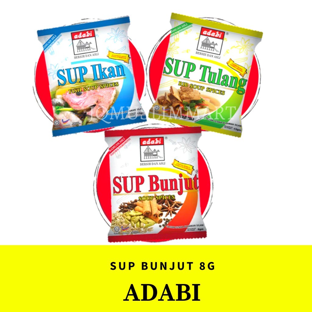 Adabi Sup Bunjut Sup Bunjut Tulang Sup Bunjut Ikan 8g Shopee Malaysia