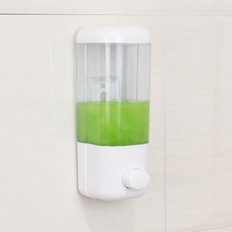 500ml Bathroom Soap Dispenser Wall Mounted Self-Adhesive Shampoo Container