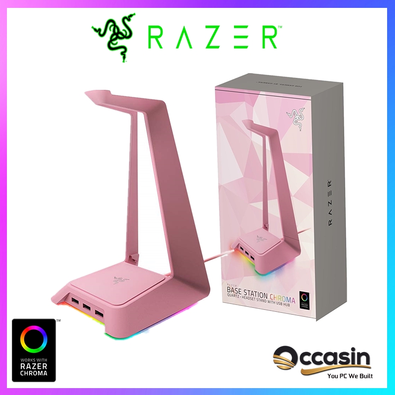 razer headset stand quartz