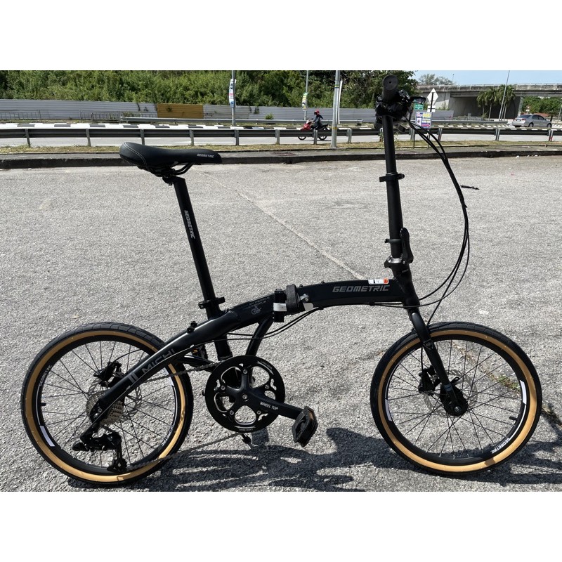 geometric folding bike