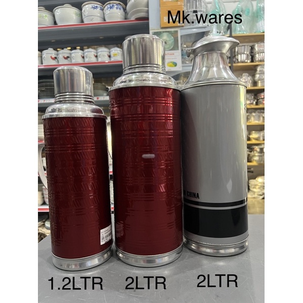 Tradisional Glass Vacuum Flask 1.2Ltr/2Ltr_Thermos Flask_Vacuum Flask