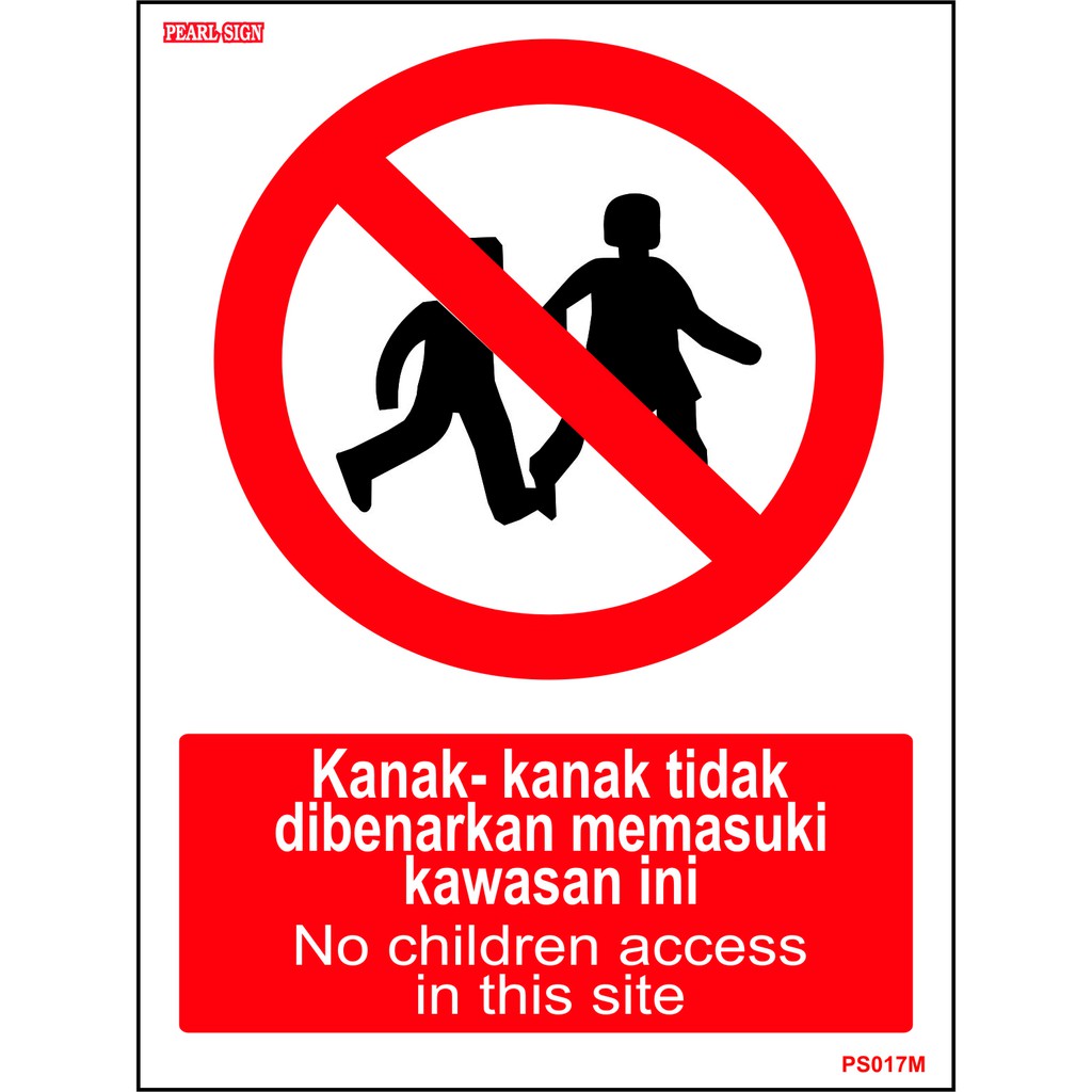 Prohibition Safety Sign 