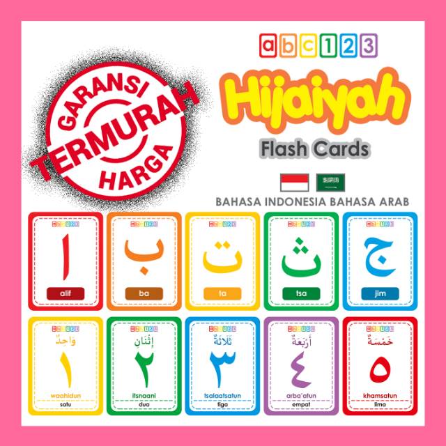 Hijaiyah Flashcard. Arabic Numerals. Smart Card Learning Flash Card ...