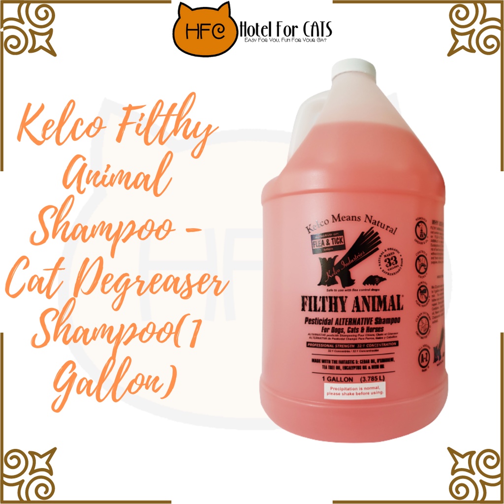 Kelco Filthy Animal Shampoo Cat Degreaser Shampoo(1 Gallon) Shopee