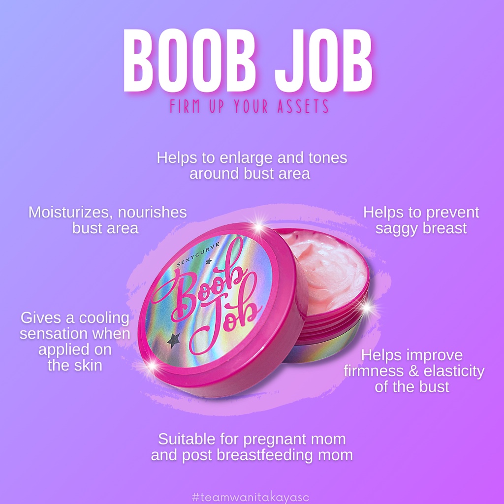 [ready Stock] Boob Job By Sexycurve Boob Cream Bust Cream Breast