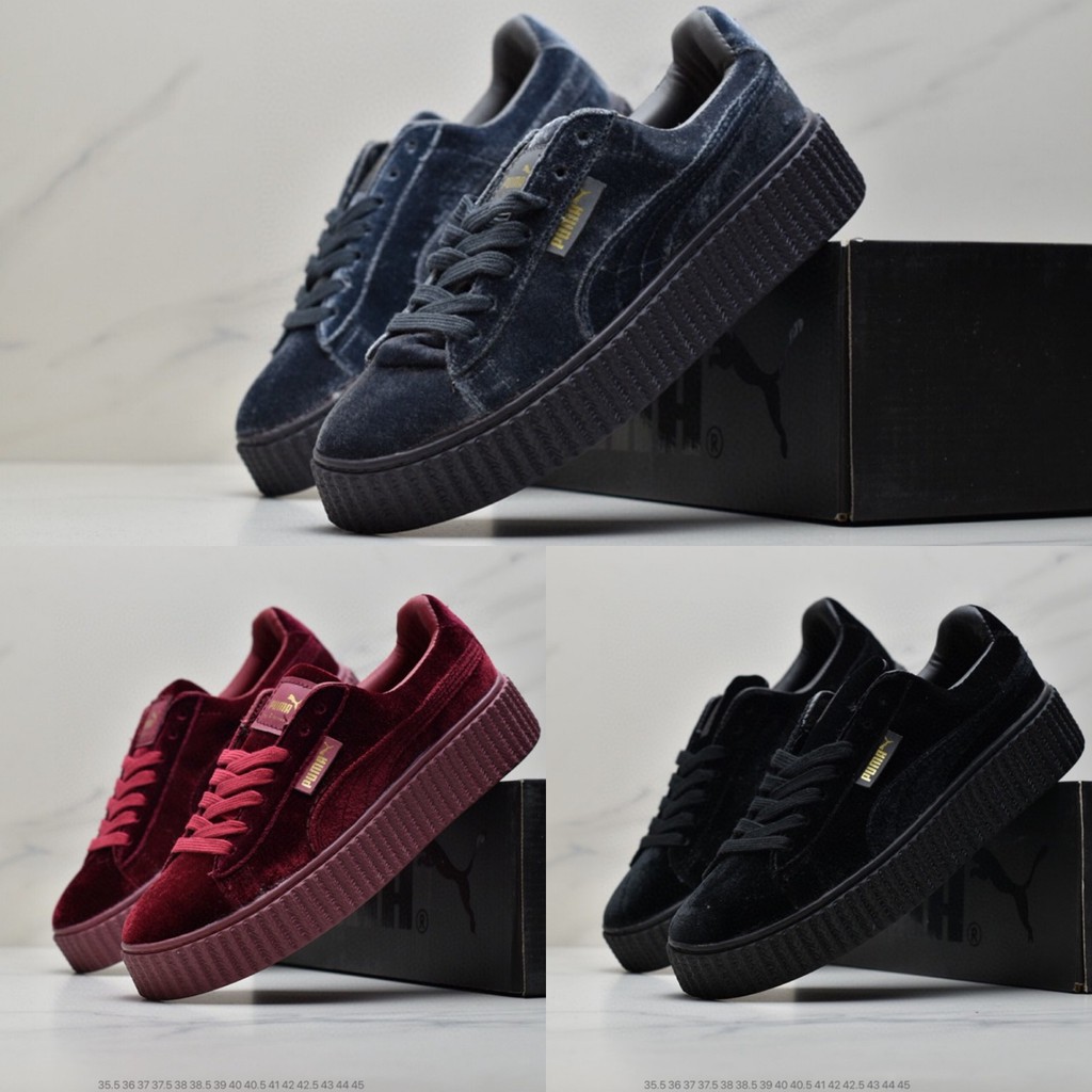 puma creepers velvet