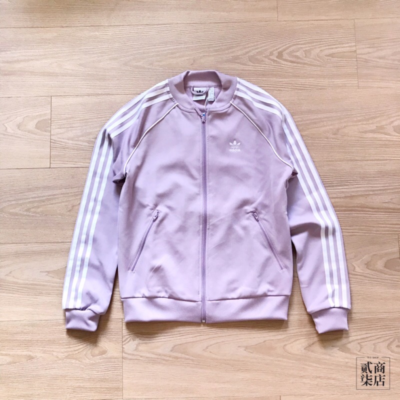 adidas track top purple