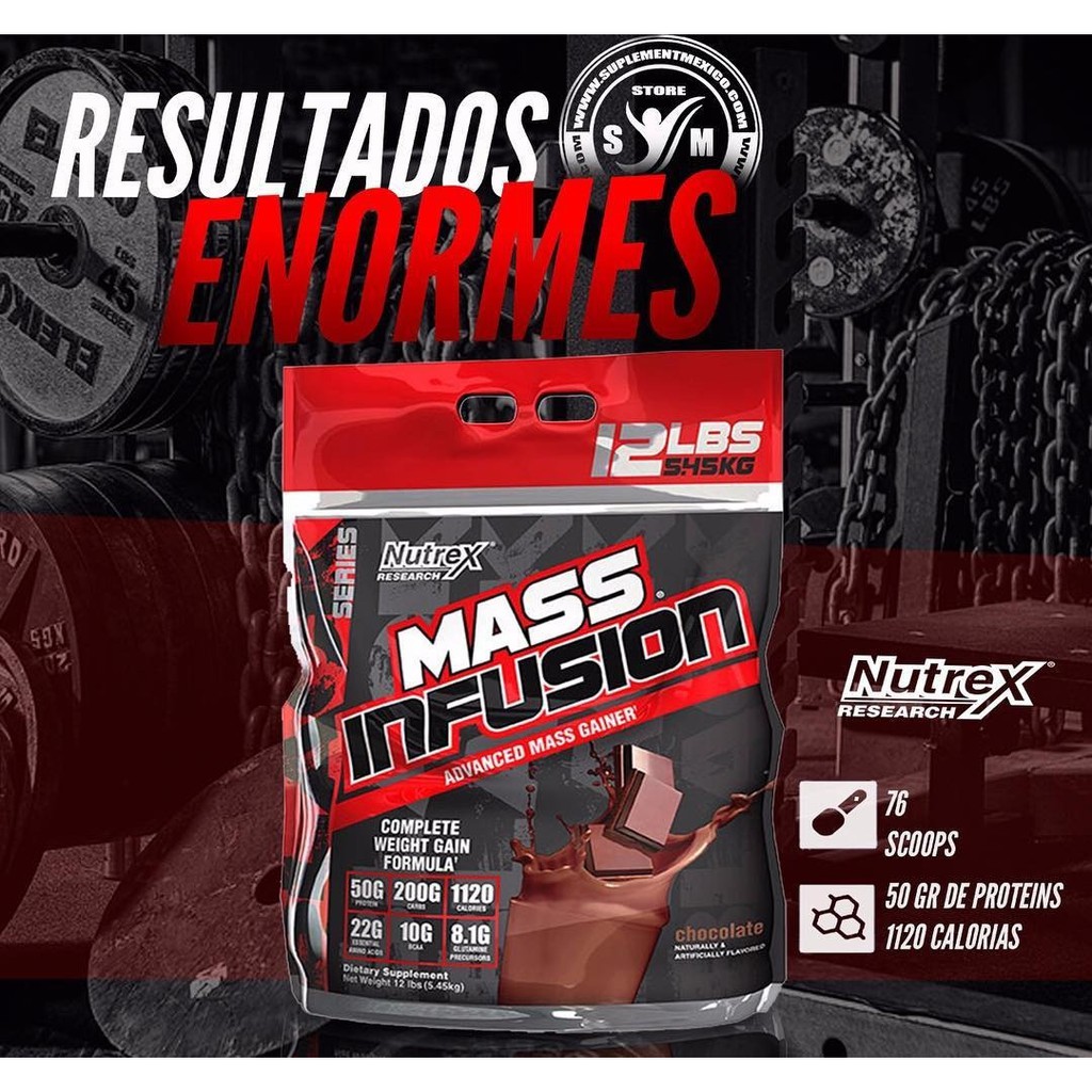 Nutrex Mass Infusion (12lbs) - Whey Protein, Weight Gainer, Mass Gainer, Serious Mass, ON, BSN, Muscletech, Whey protein | Shopee Malaysia