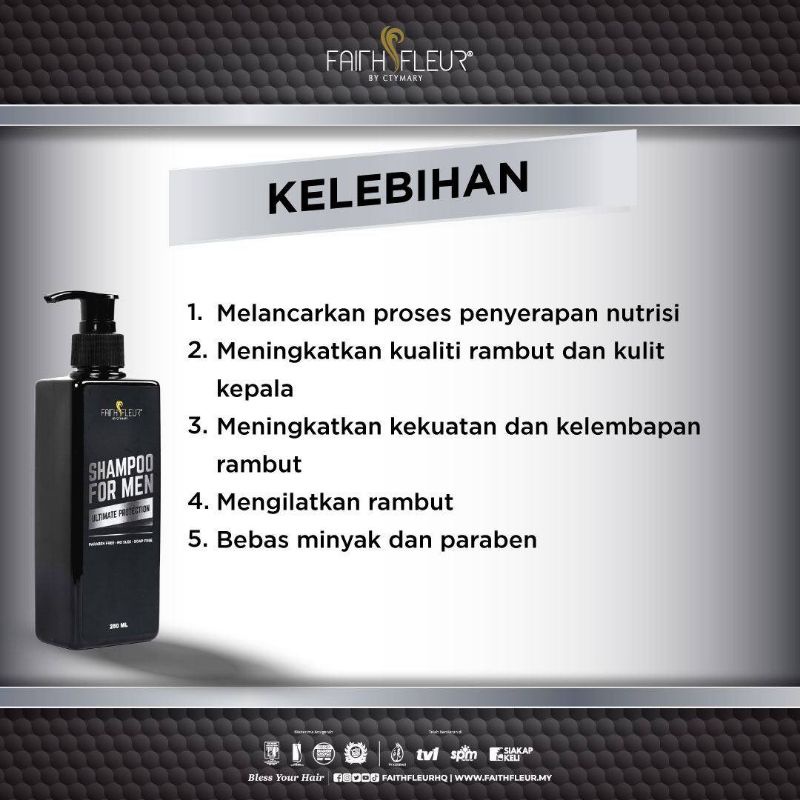 Readystock Shampoo Men Faith Fleur By Ctymary Shopee Malaysia
