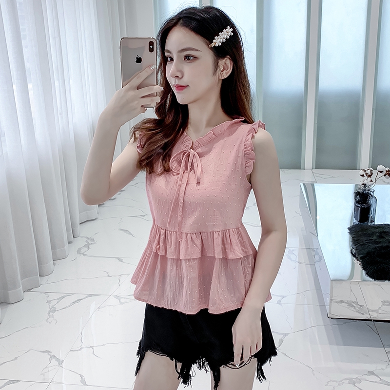 korean ruffle blouse