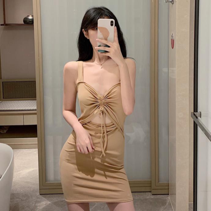 low cut jumper dress