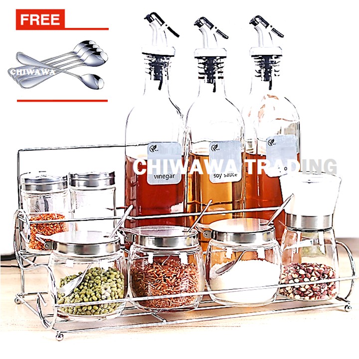 glass spice storage
