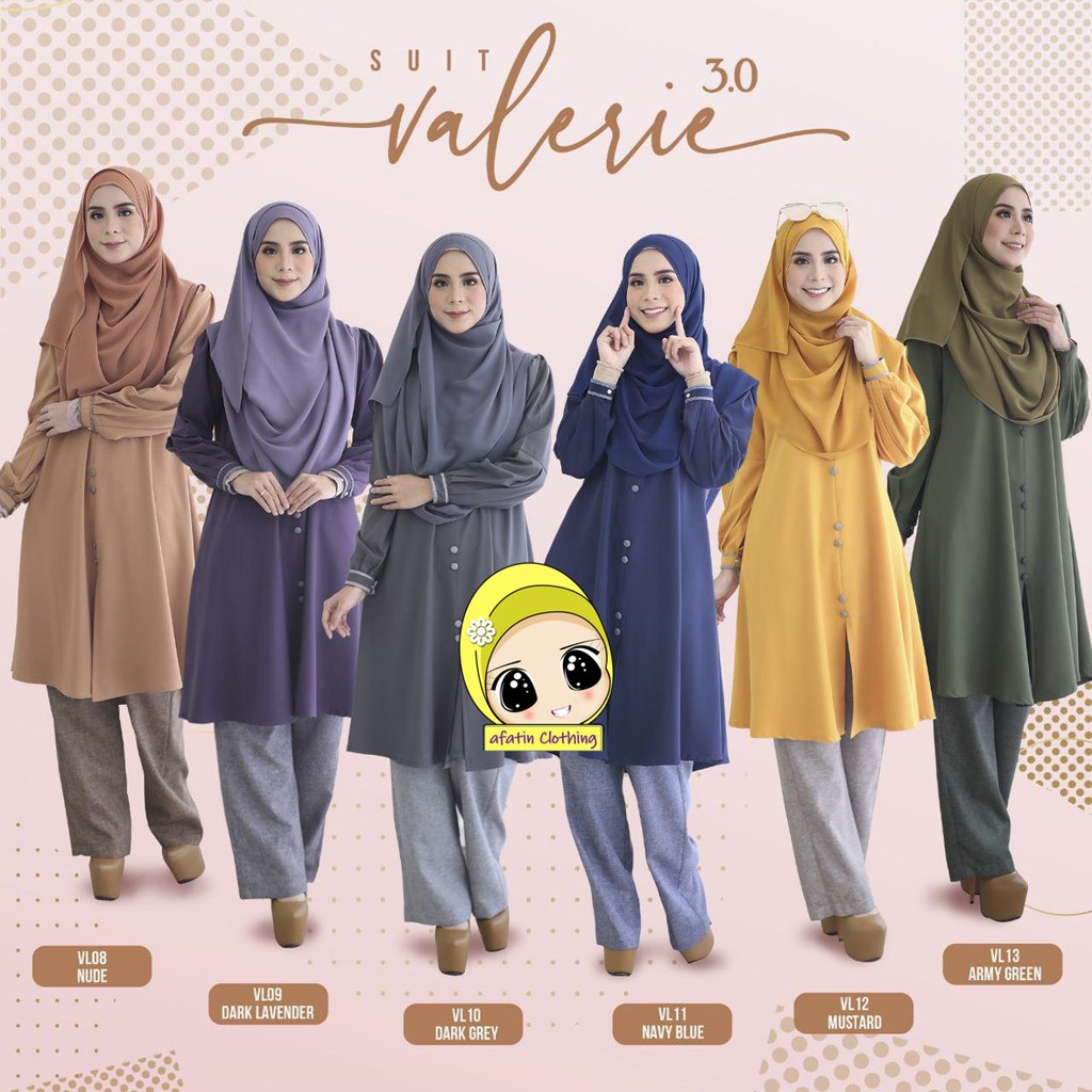  Jubah Seluar  Muslimah Valerie Suit 3 0 by Reyqa Exclusive 