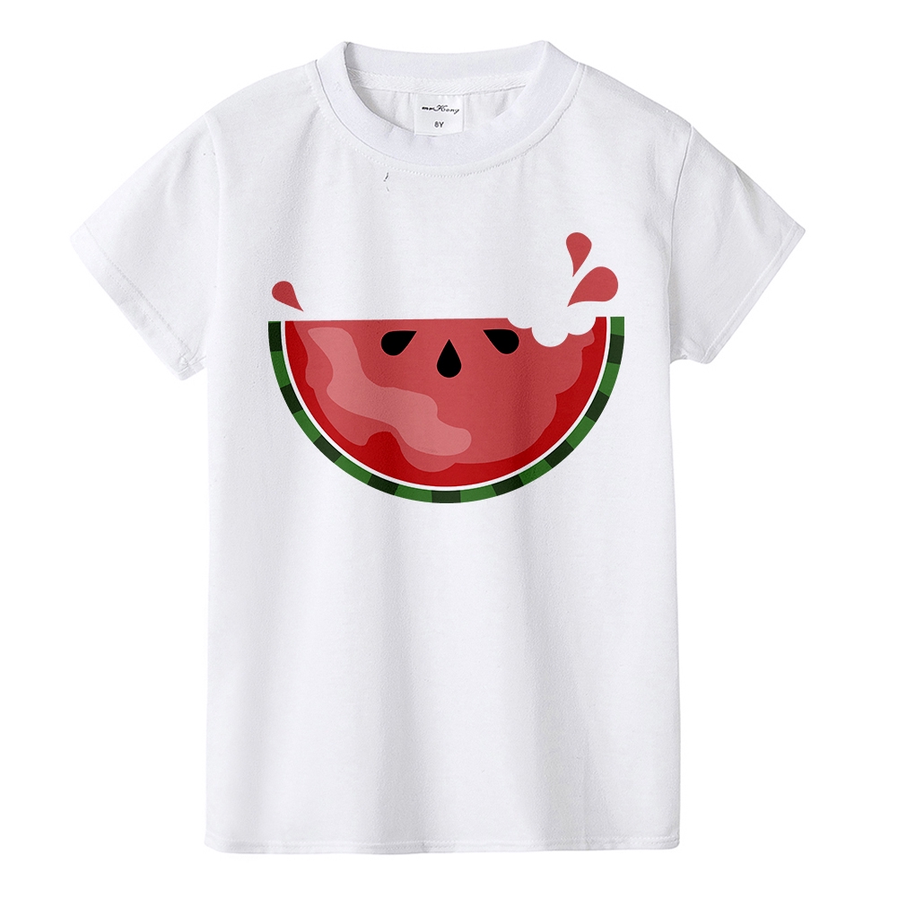 Watermelon T Shirt Boys Girls Kids Summer Fruit T Shirt Children Funny Tops Tees Shopee Malaysia - watermelon shirt roblox