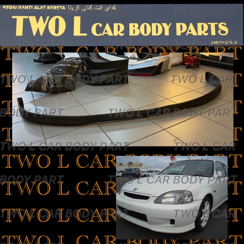 Honda Civic Ek 99 Type R Front And Rear Skirt Pu Material Shopee Malaysia