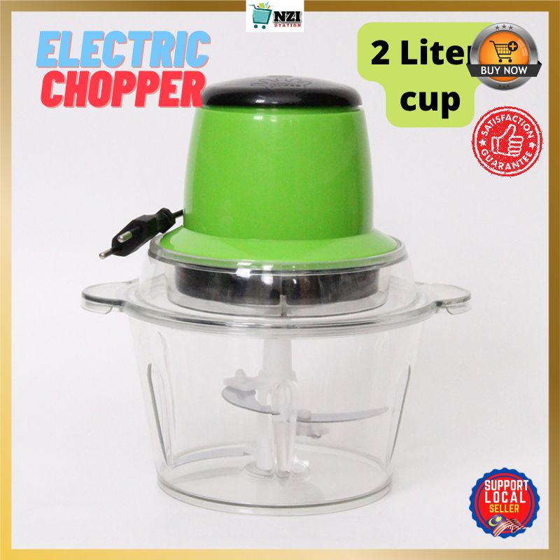 2 LITER Electric Meat Mincer Chopper Food Processor Hand Blender Mixer