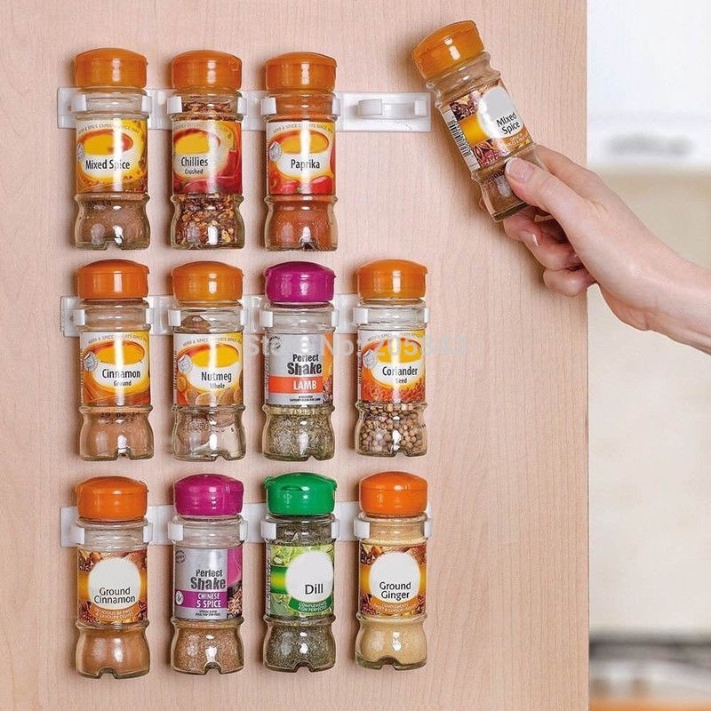 Spice Rack Holder Organiser for Door or Wall Holds 20 Herb & Spice