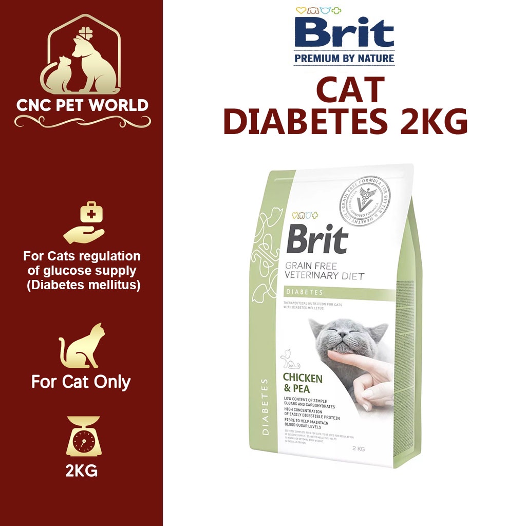 BRIT Cat Diabetic 2kg | Chicken & Pea | Diabetes 2kg | Veterinary Diet ...