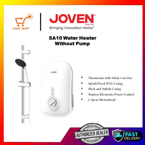 JOVEN Instant Hot Shower Water Heater SA10 Series (Without Pump)