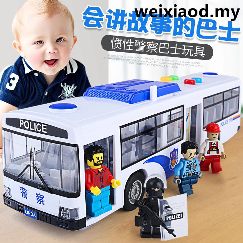 big blue bus toy